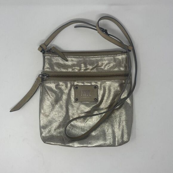Frye Bags Frye Ivy metallic canvas Crossbody Bag - Picture 1 of 9
